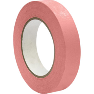 Premium Grade Masking Tape, 1" x 55 yds, Pink