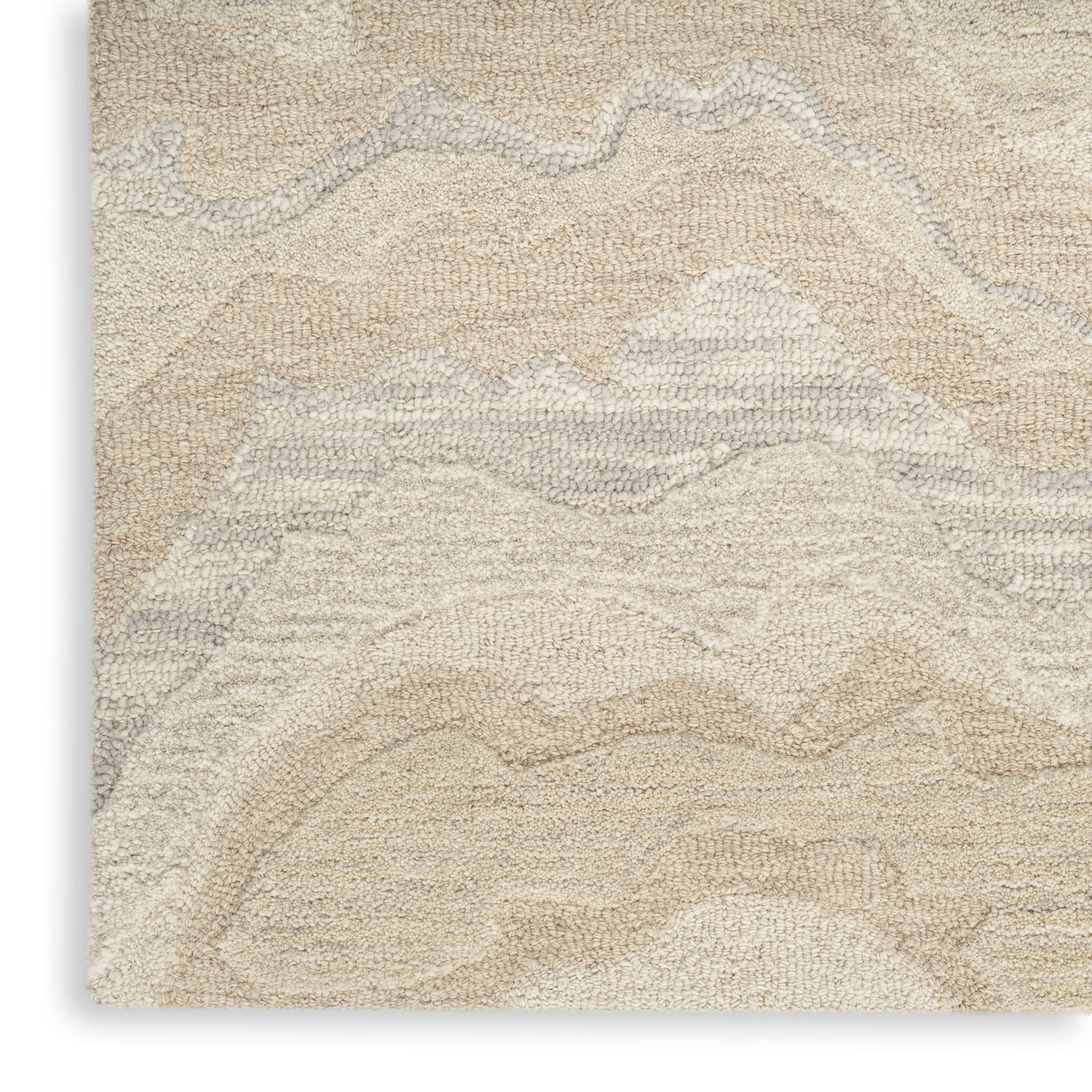 Nourison Graceful 2'3" x 7'6" Beige Modern Indoor Rug