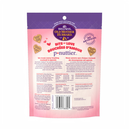Old Mother Hubbard Seasonal P-Nuttier (Peanut Butter) back packaging