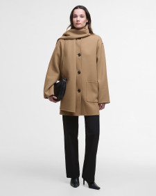 Clementine Wool Scarf Coat 