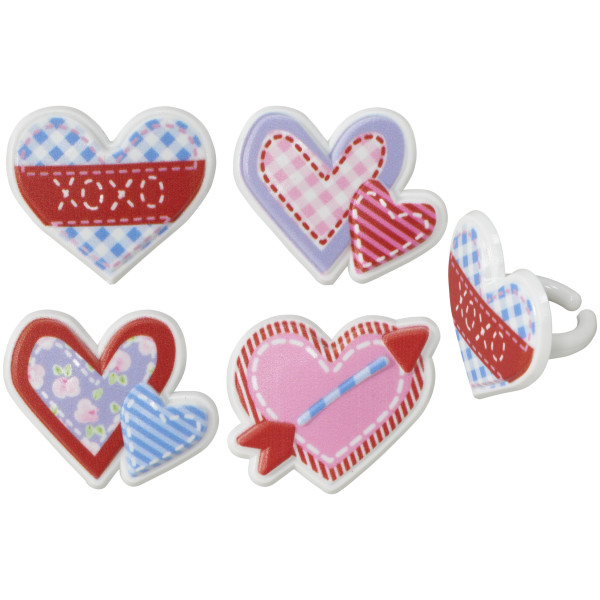 Cross My Heart Cupcake Rings