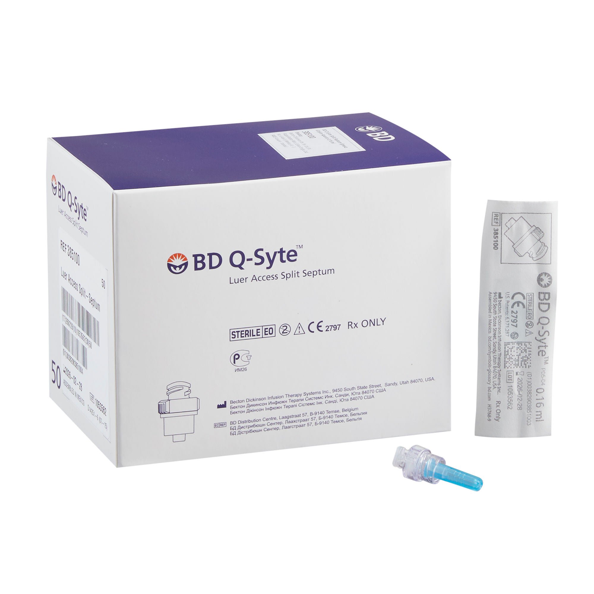 Q-Syte* Luer Access Split-Septum