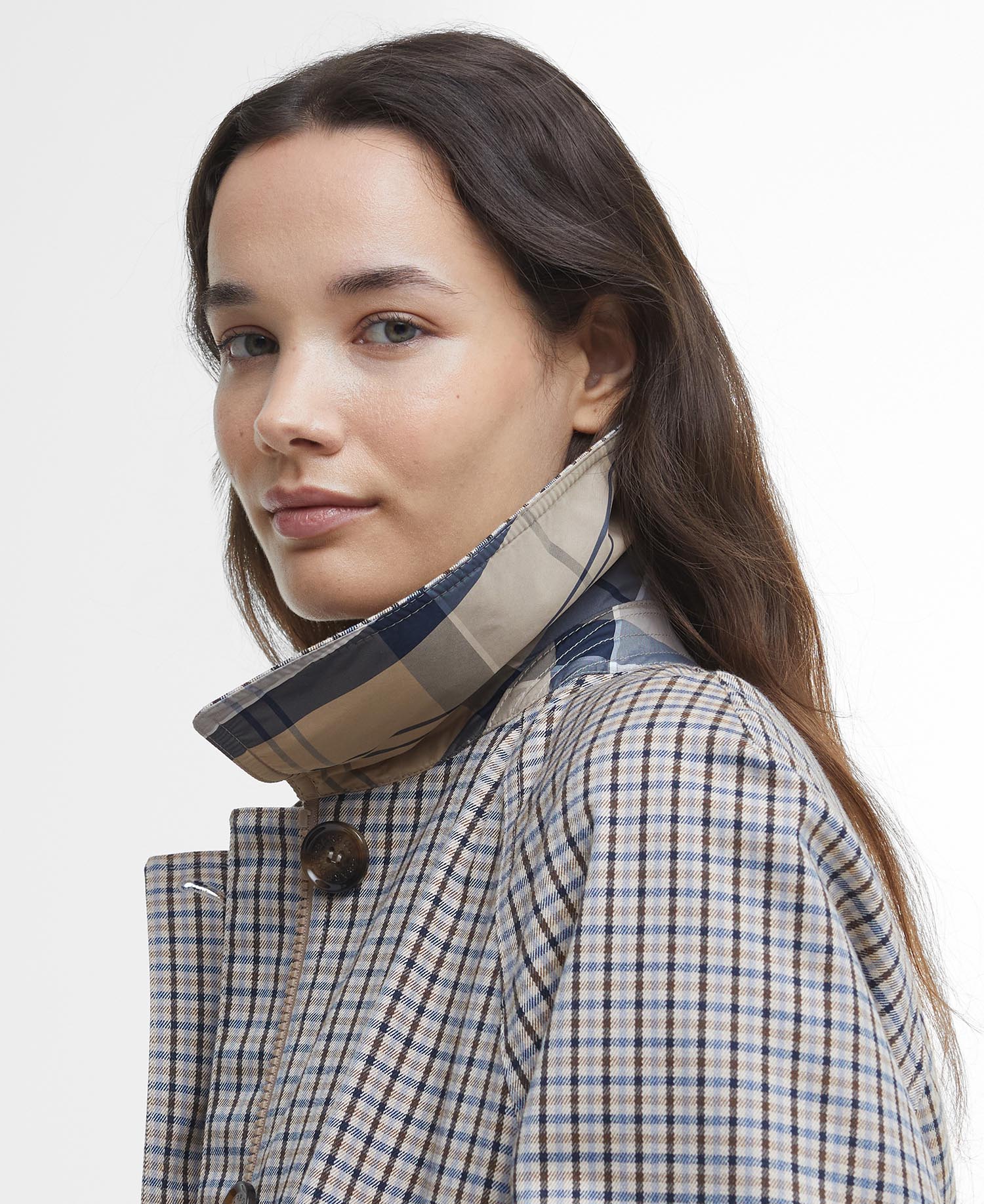 Beatrix Check Showerproof Trench Coat image number 3