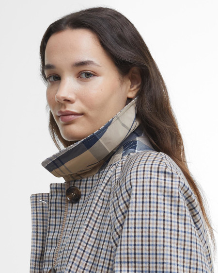 Beatrix Check Showerproof Trench Coat