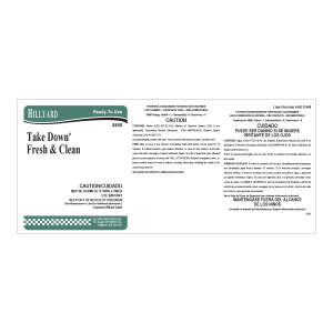 Label RTU 468 Take Down Fresh & Clean