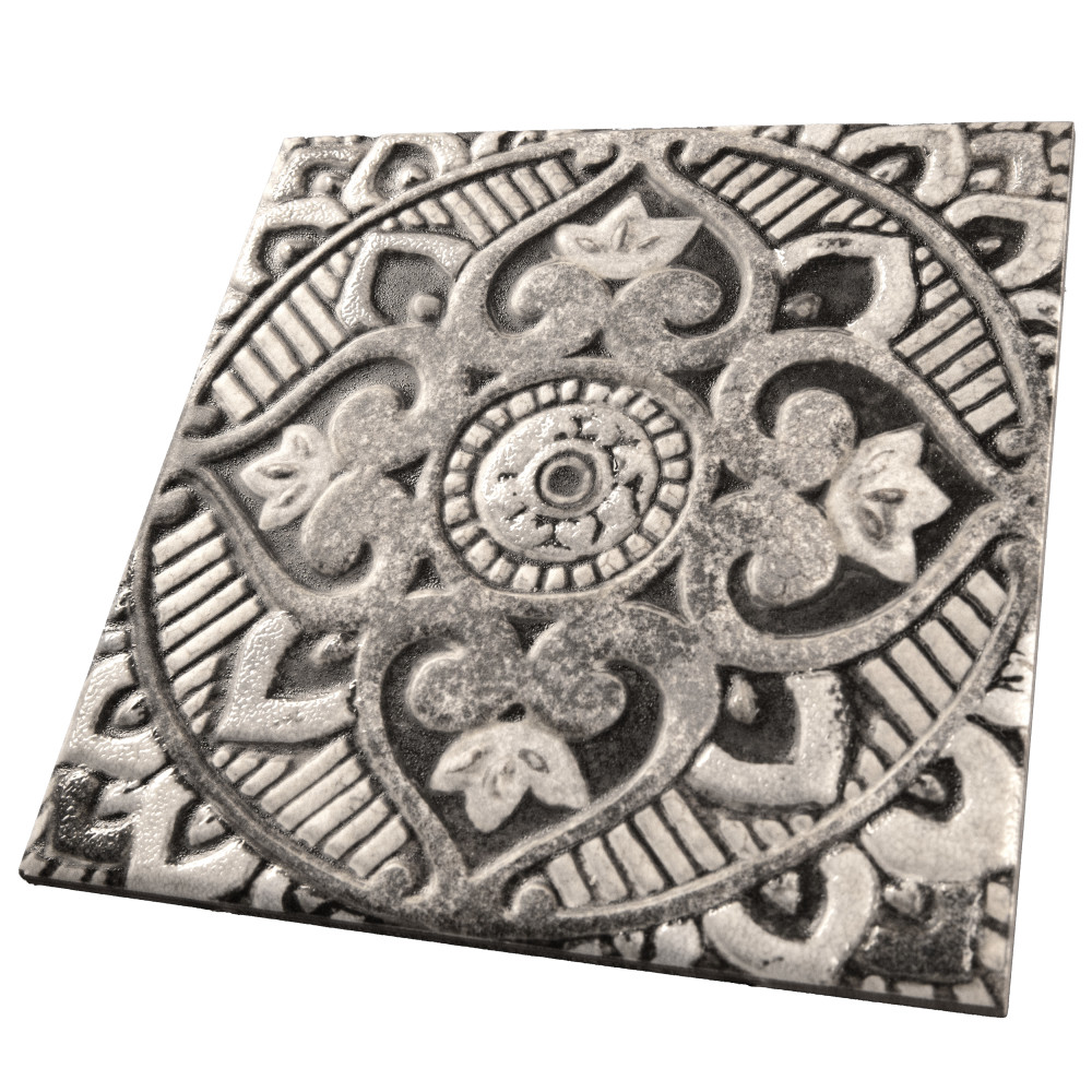 Mandala Decor Mix Mystikos 7-7/8 in. x 7-7/8 in. Ceramic Wall Tile