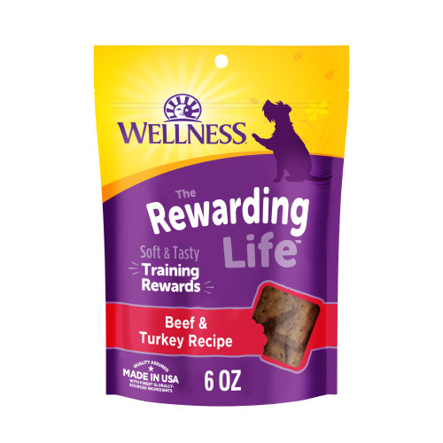 Wellness Rewarding Life Beef & Turkey Front packaging