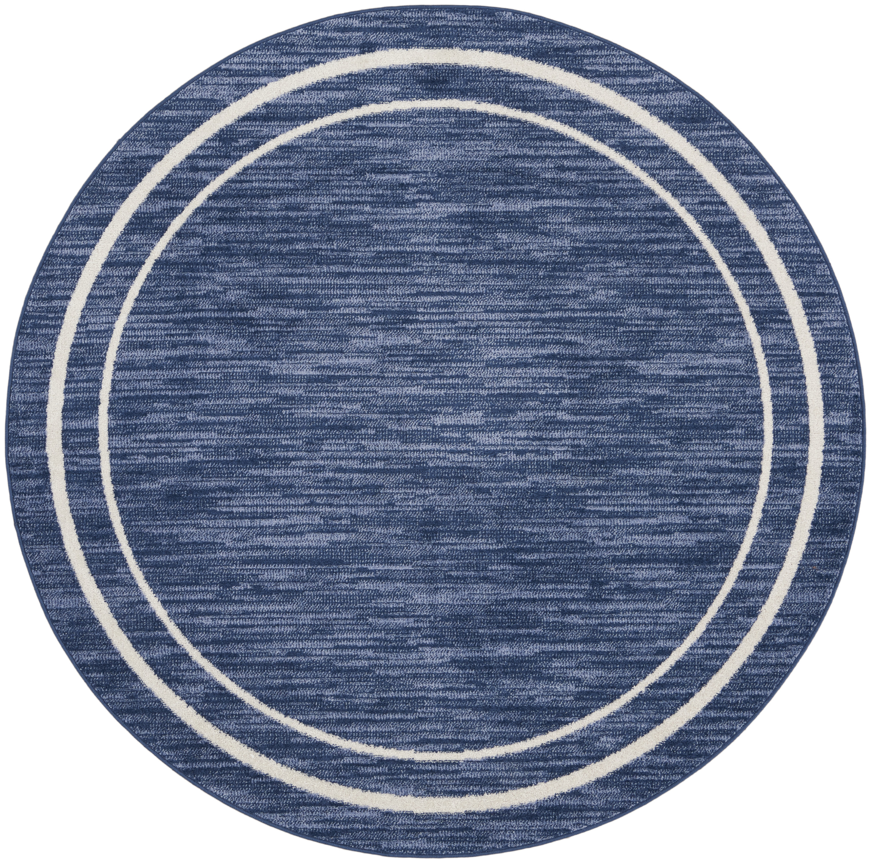 Nourison Nourison Essentials 6' x Round Navy Ivory Contemporary Rug