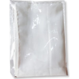 Bufanda de seda Habotai, 14" X 72", 8 mm, blanco