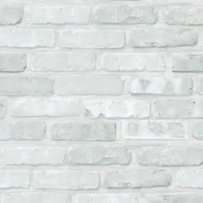 Fadeless Bulletin Board Paper, Fade-Resistant Paper for Classroom Decor, 47.25” x 50’, White Brick, 1 Roll