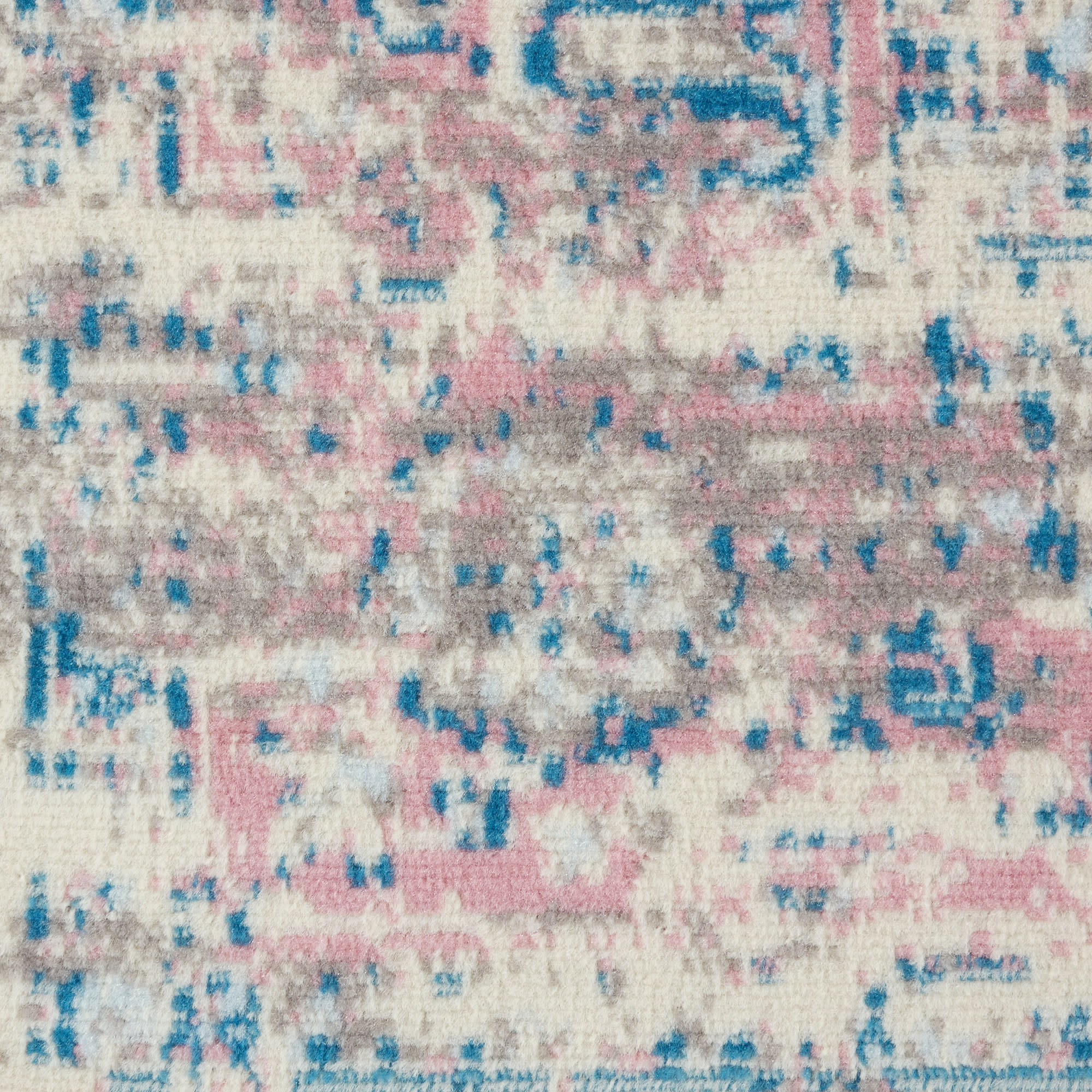 Nourison Grafix 2'3" x 12' Ivory Pink Vintage Indoor Rug