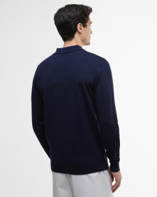 Polo Merlin in lana merino Navy