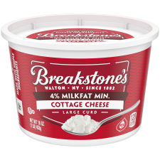 Breakstone's Large Curd Cottage Cheese 4% Milkfat, 16 oz Tub