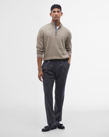 Cotton Half-Zip Jumper