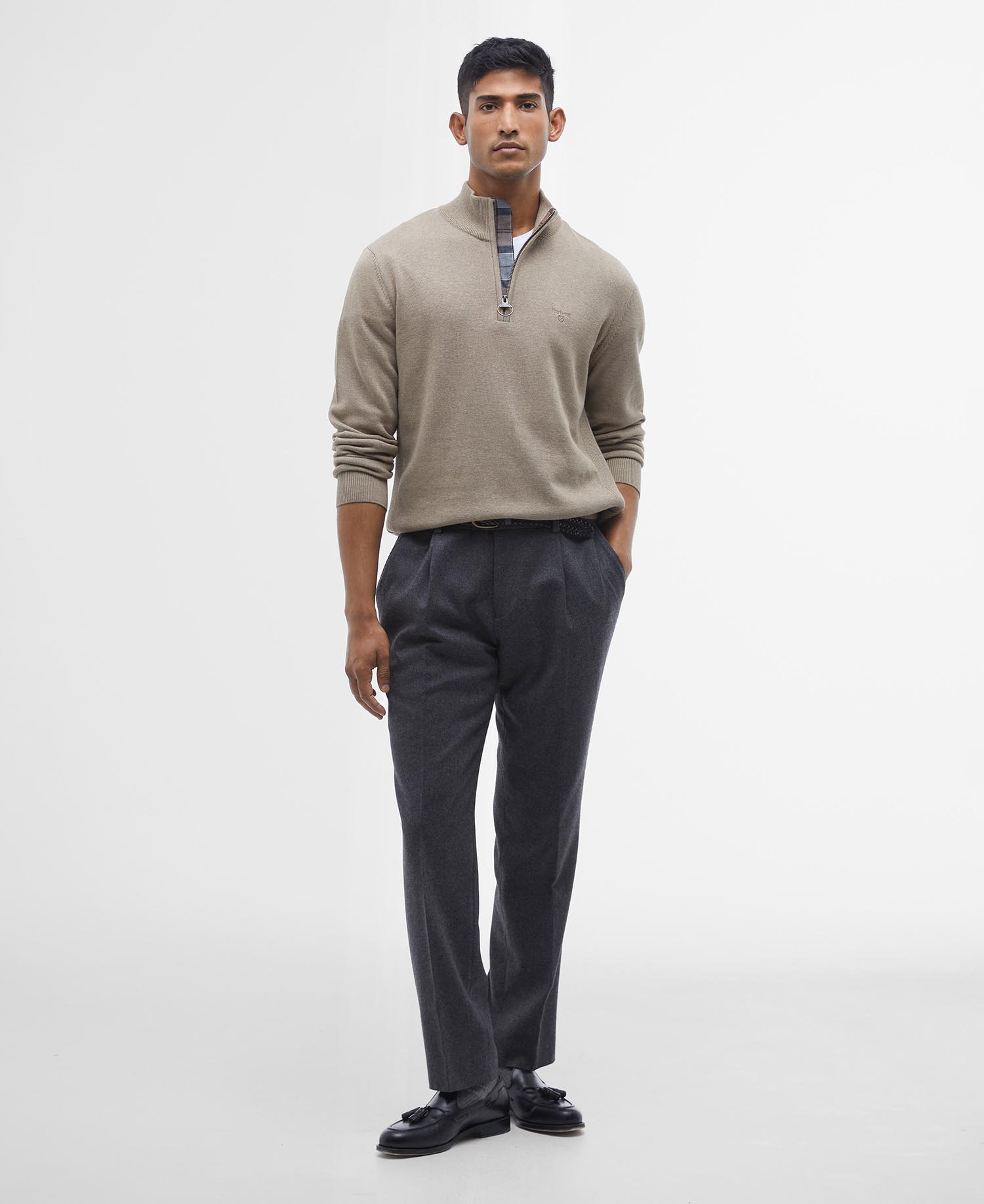 Cotton Half-Zip Jumper image number 1
