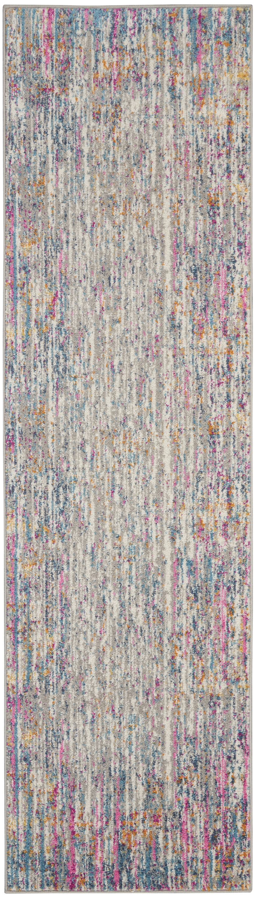 Nourison Passion 2'2" x 7'6" Ivory Multicolor Modern Indoor Rug