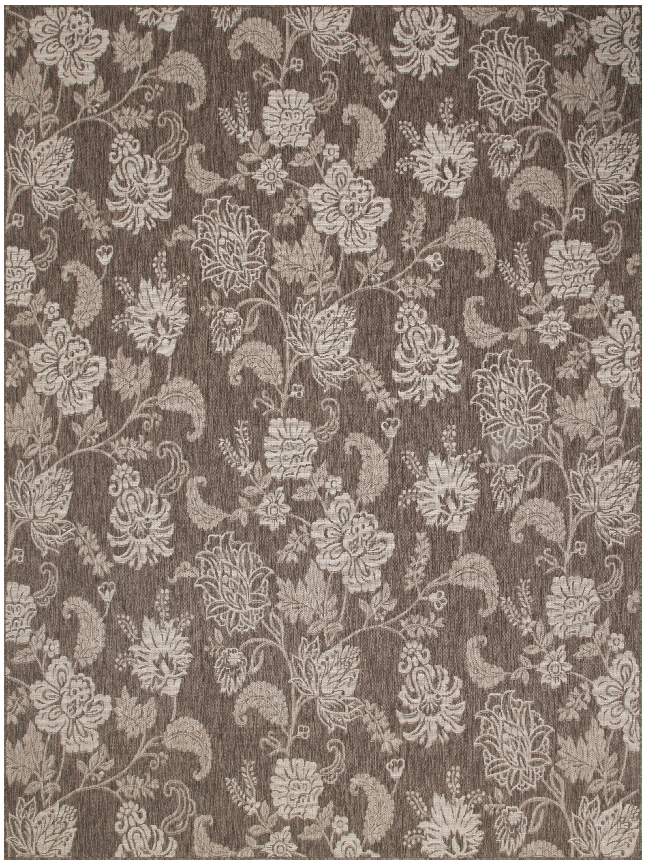 Nourison Garden Oasis 8' x 10' Mocha Tropical Rug