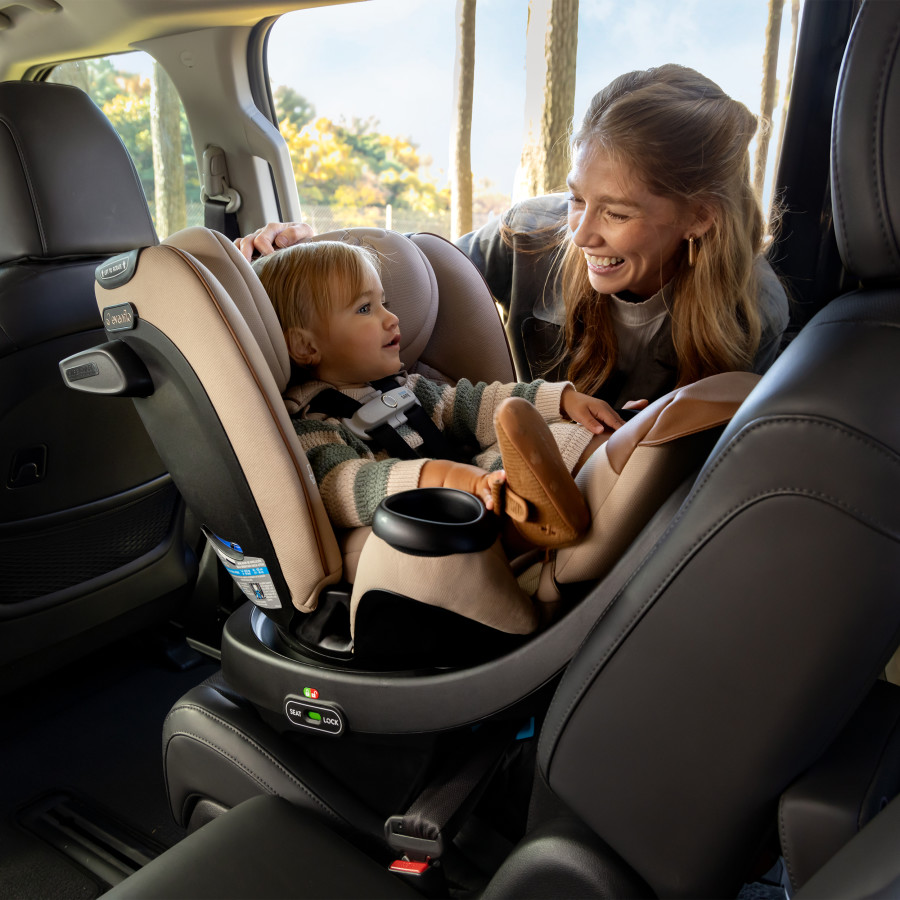 Revolve360 Extend All-in-One Rotational Car Seat with Green & Gentle Fabric