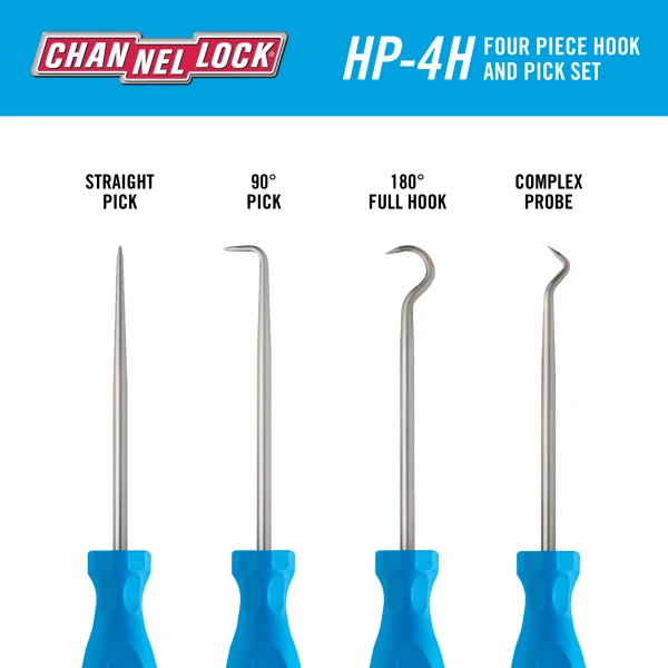 HP-4H 4pc Precision Hook & Pick Set