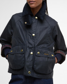 Cropped Beadnell Waxed Jacket 