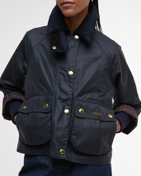 Cropped Beadnell Waxed Jacket