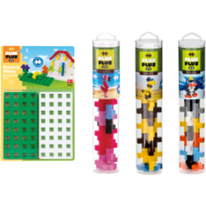 Building Blocks Big Zoo Tubes & Baseplate Bundle
