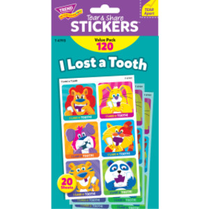 I Lost A Tooth Tear & Share Stickers&reg; Value Pack, 120 Count