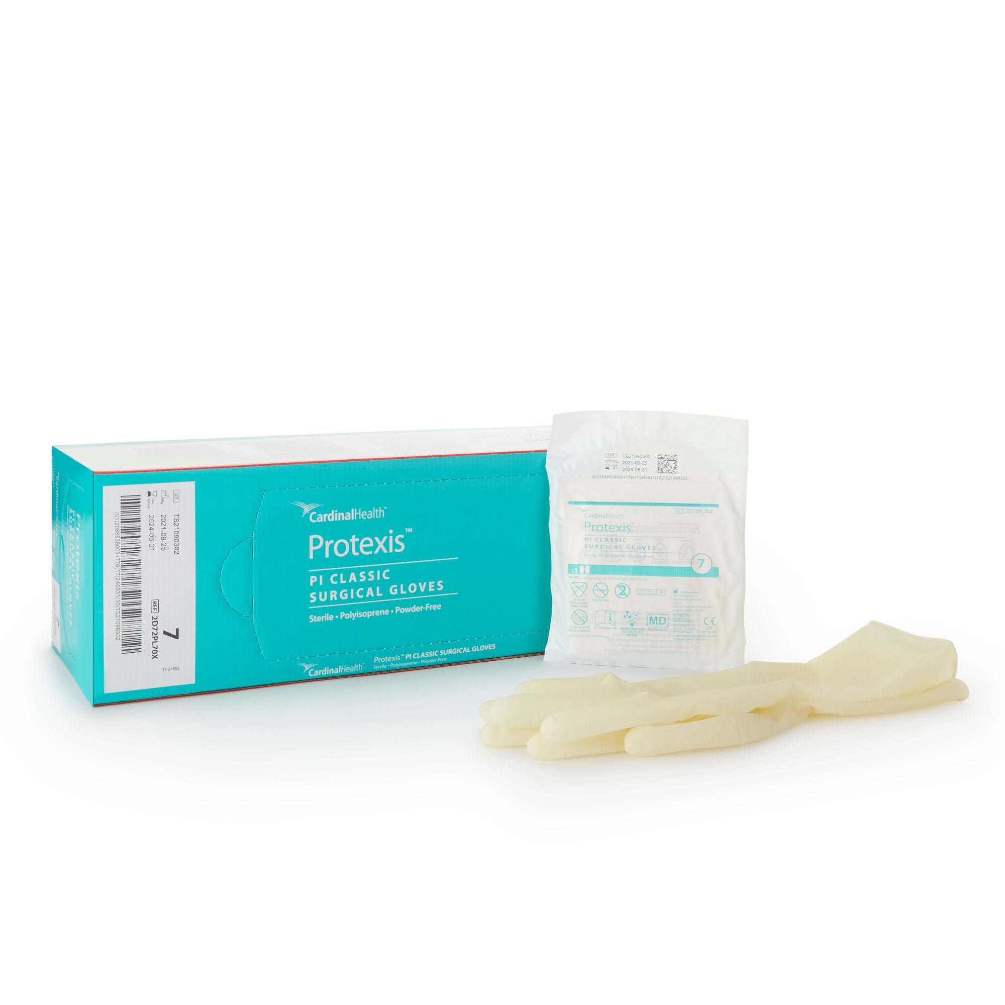 Protexis™ PI Classic Polyisoprene Surgical Glove, Size 7, Ivory