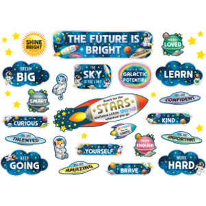 Outer Space Crew The Future Is Bright Mini Bulletin Board