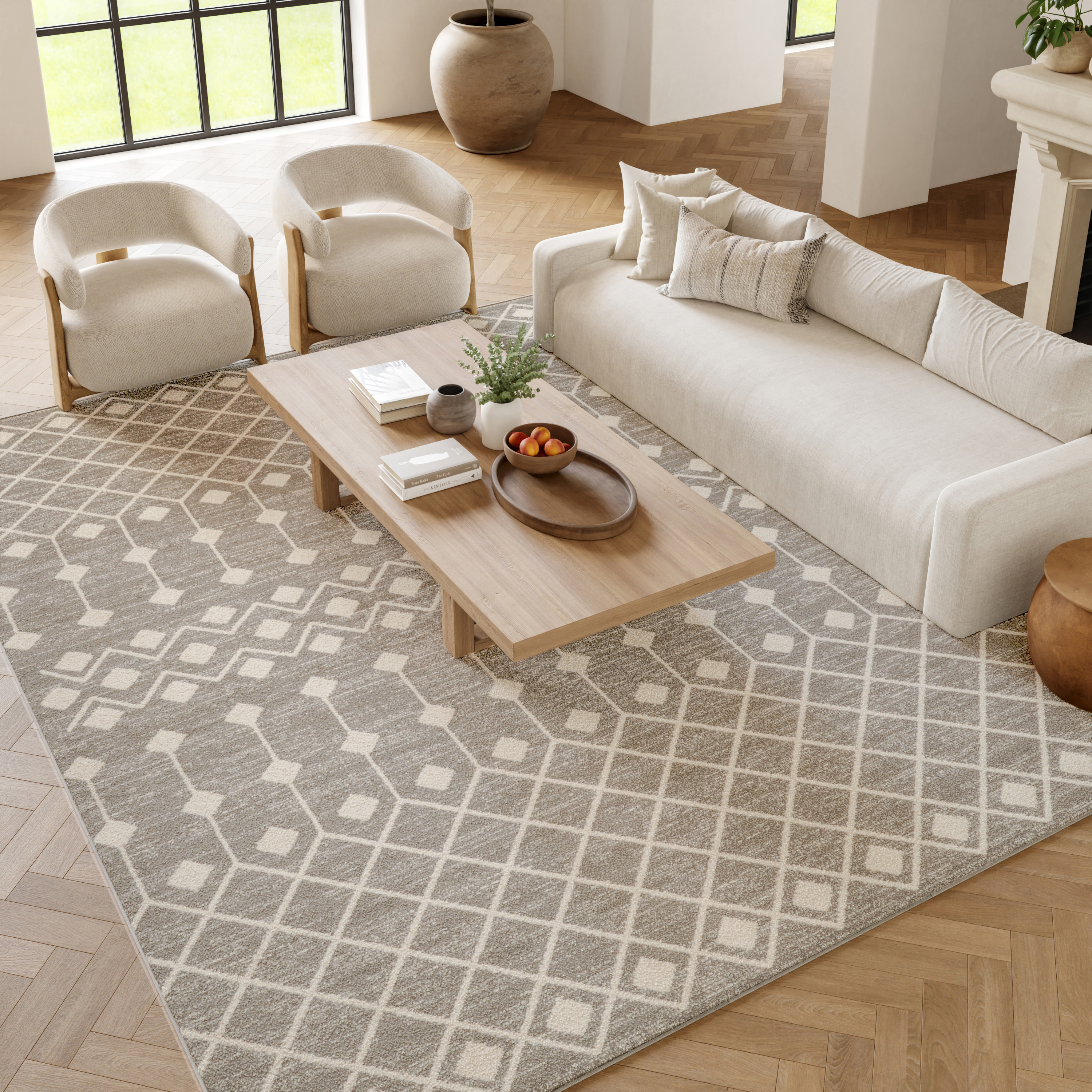 Nourison Grafix 7' x 10' Grey Bohemian Indoor Rug
