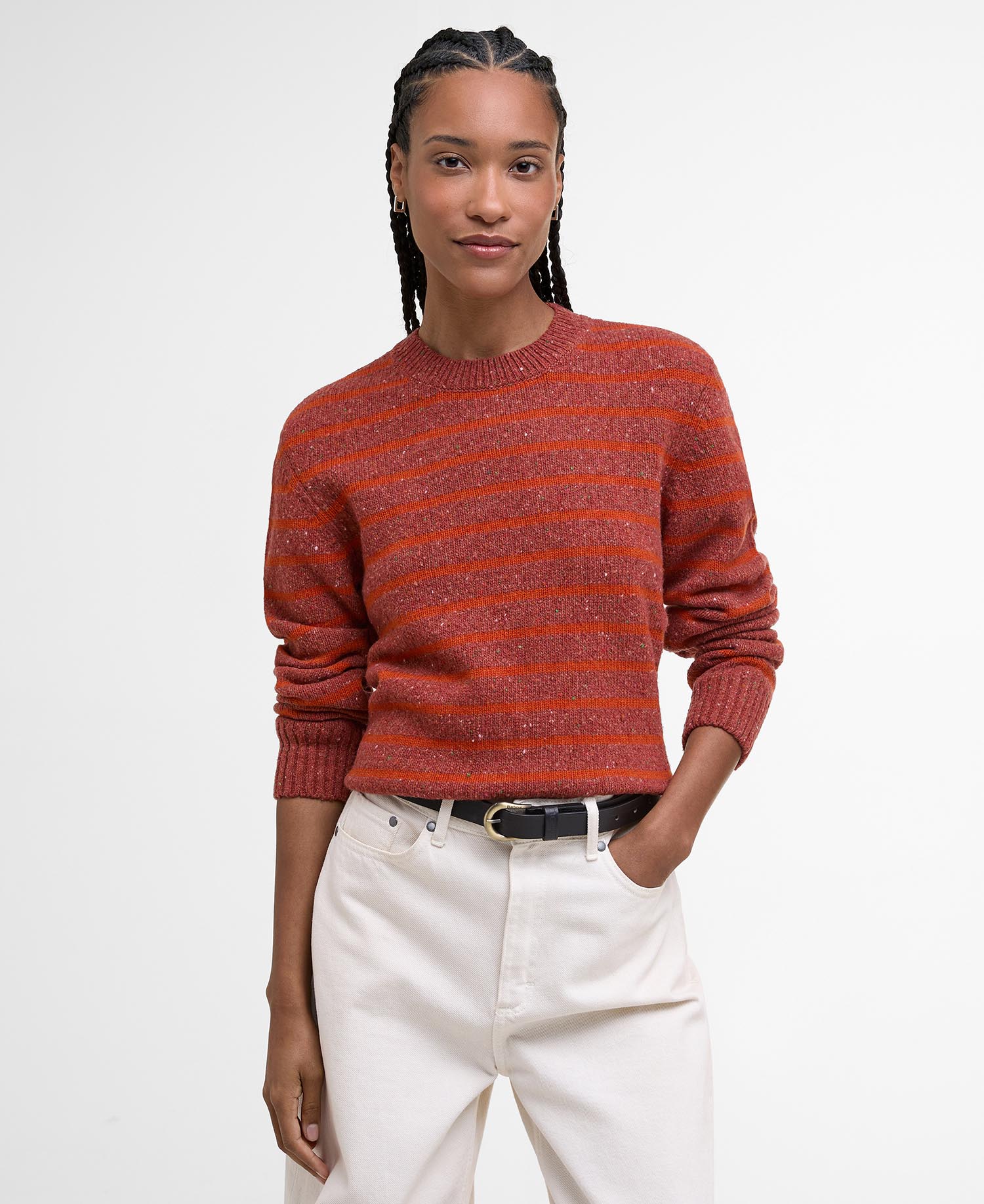 Claydon Striped Crew Neck Jumper image number 0
