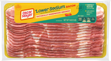 Naturally Hardwood Smoked Lower Sodium Bacon