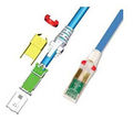 Copper Patch Cables T568A/B (Solid) T568A/B (Stranded) 5 ft. Blue (Jacket) Cat 6A