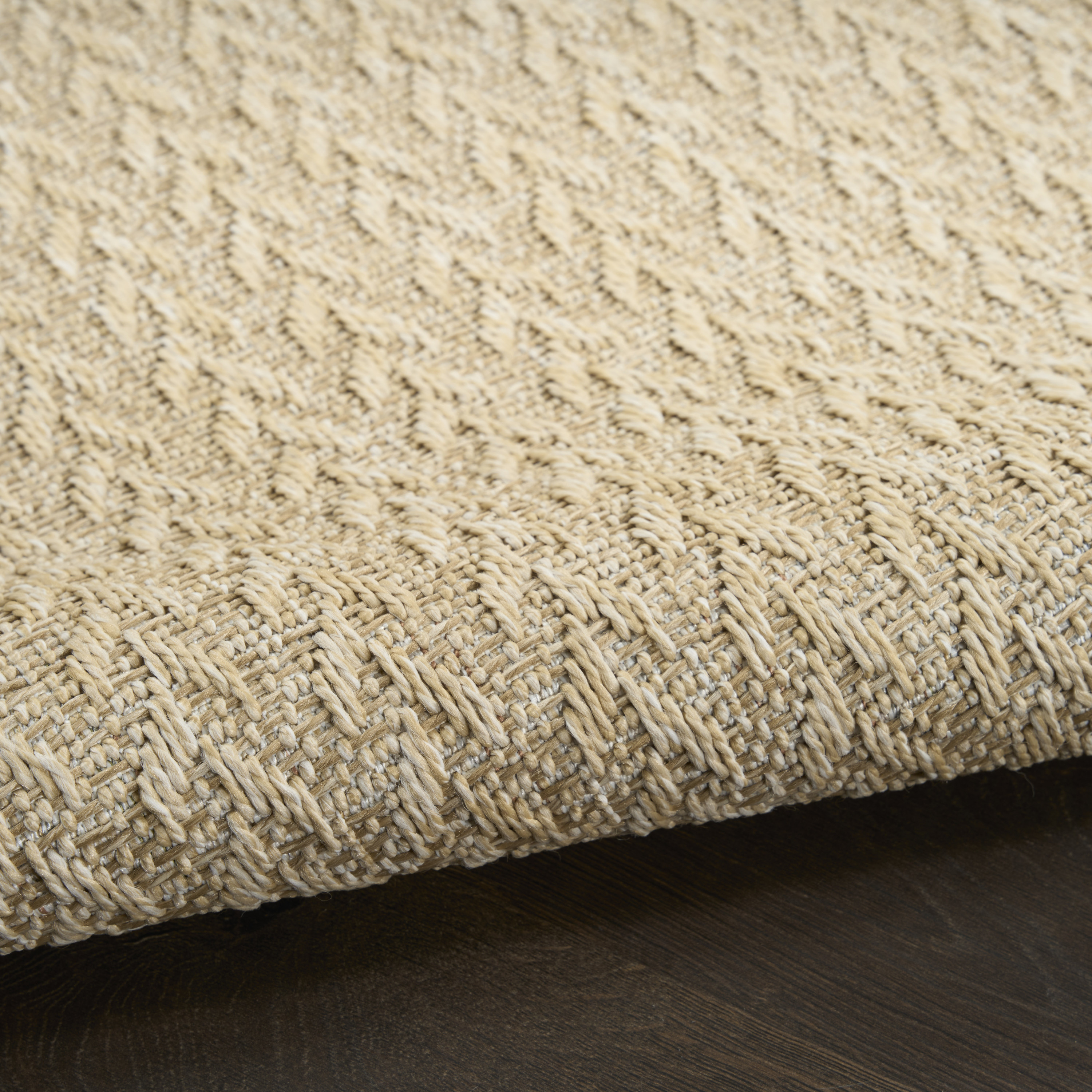Nourison Tulum 2' x 6' Cream Outdoor Rug