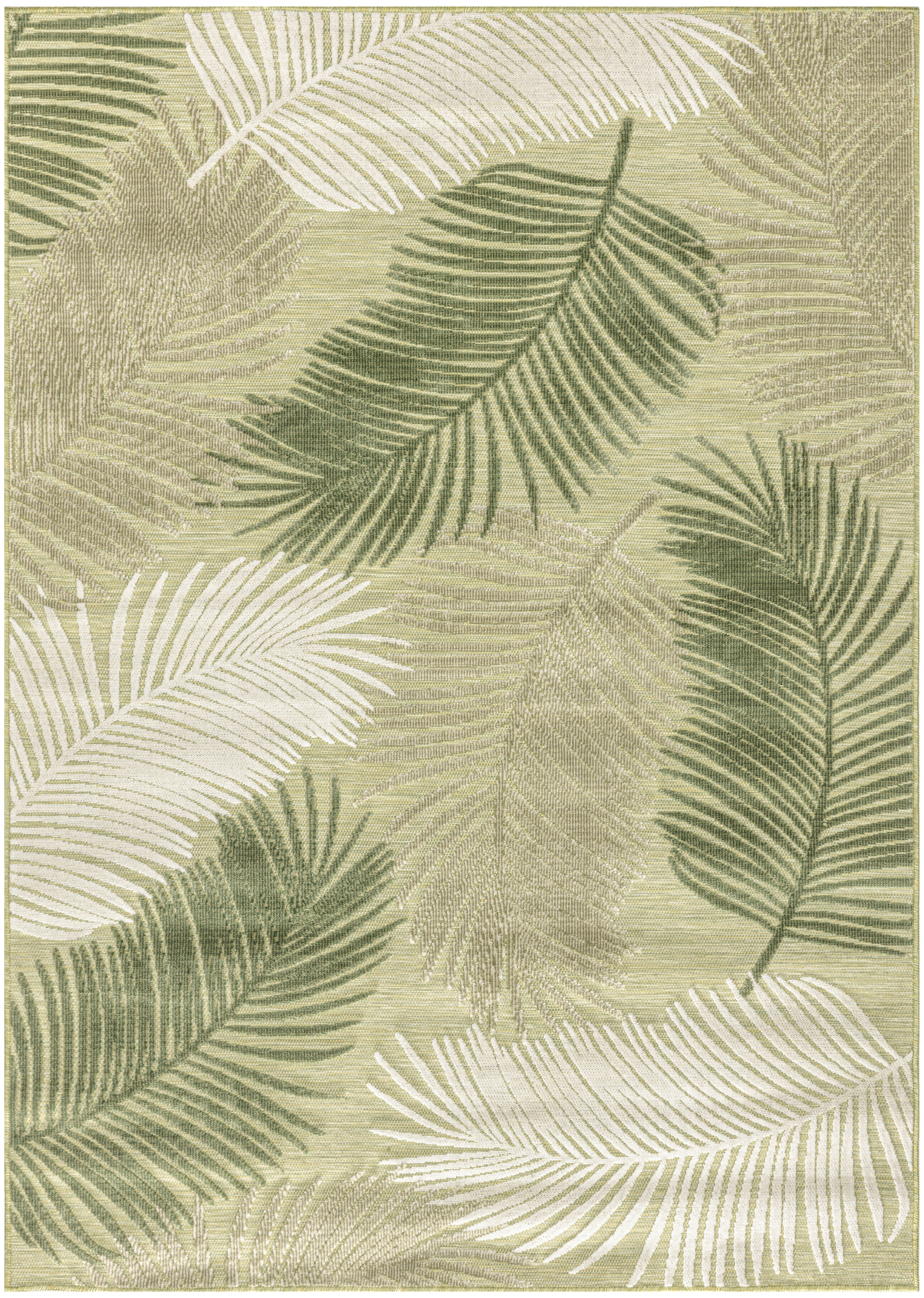 Nourison Suncoast 4' x 6' Green Tropical Rug
