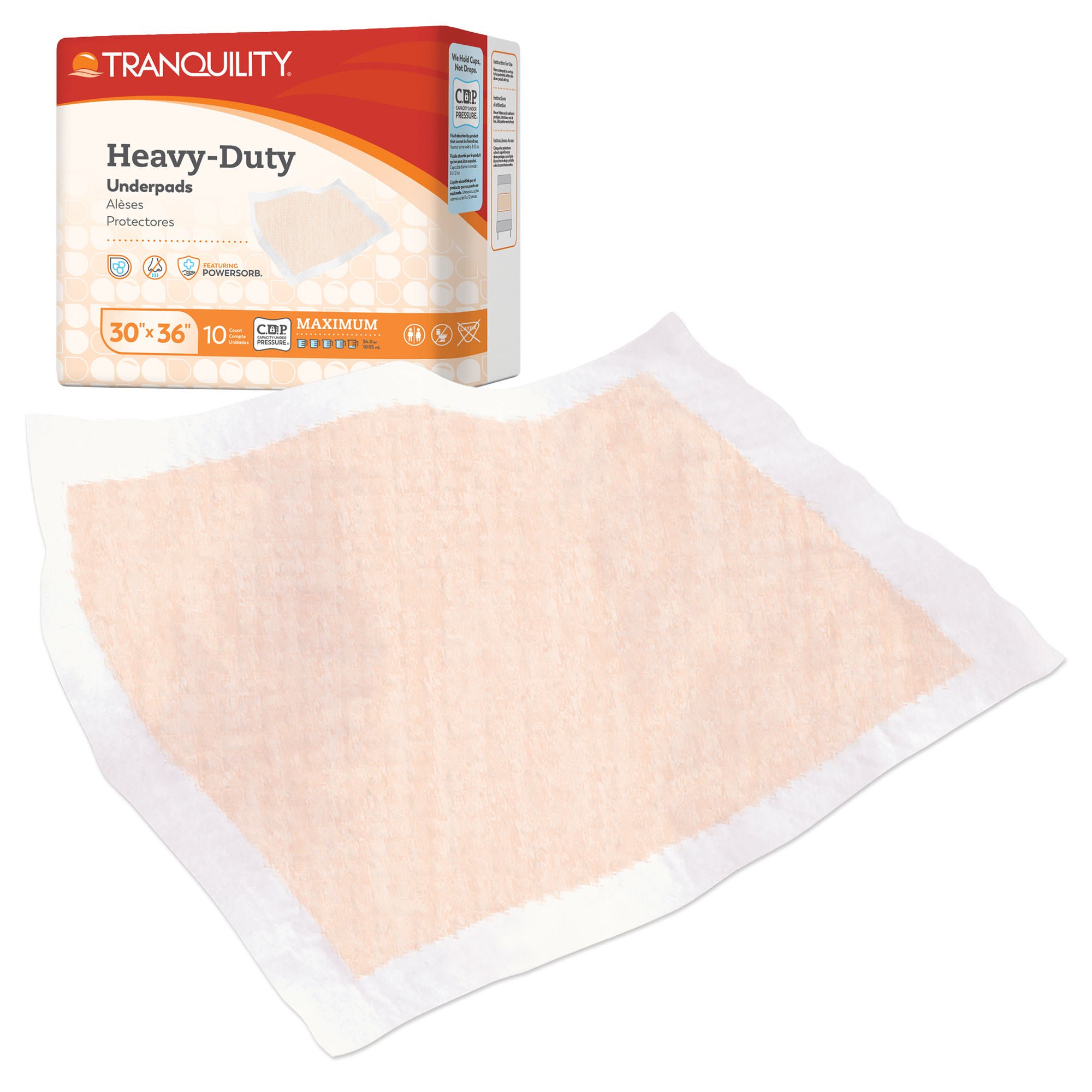 Tranquility® Heavy Duty Underpad, 30 x 36 Inch