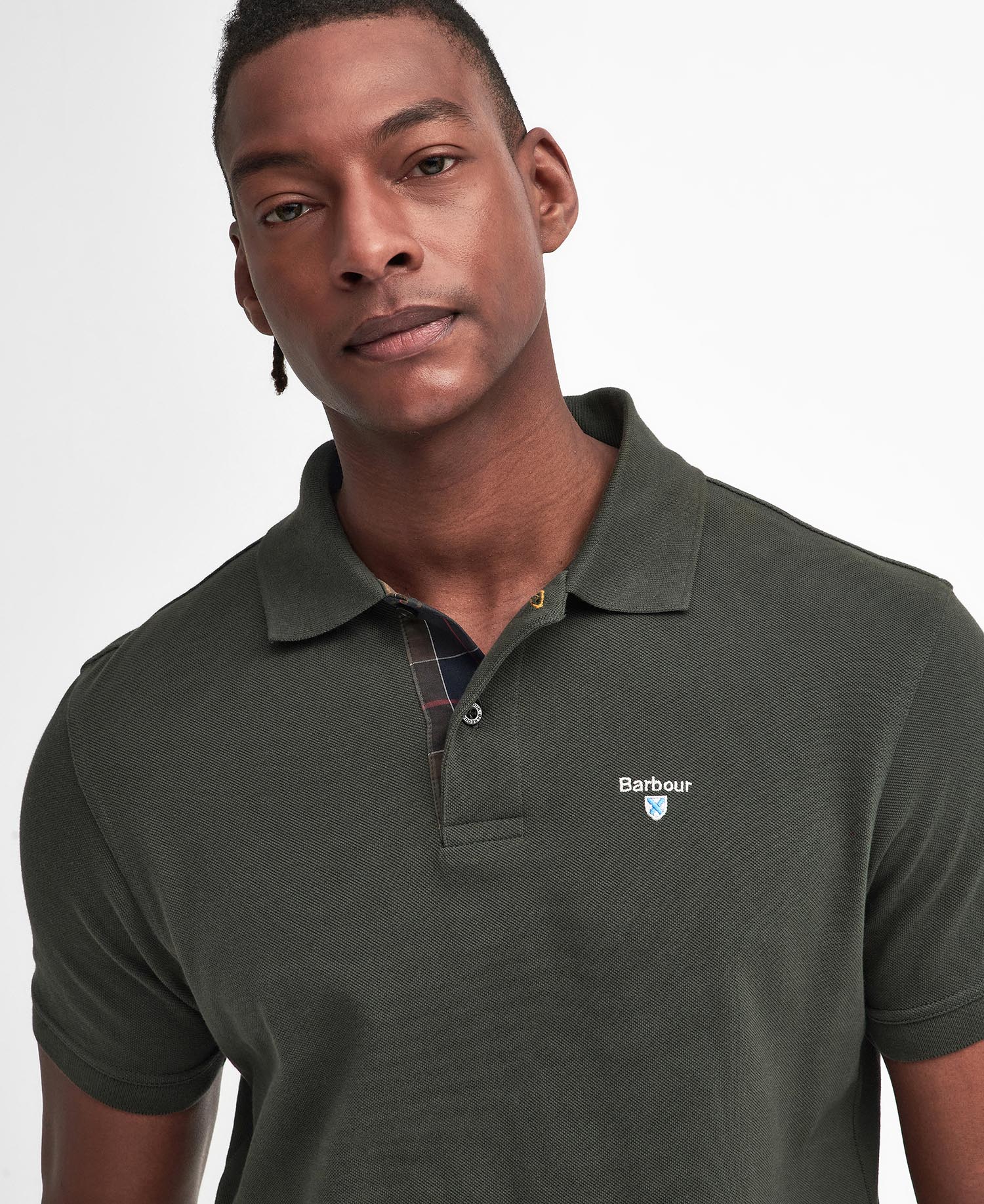 Tartan Pique Polo Shirt image number 3