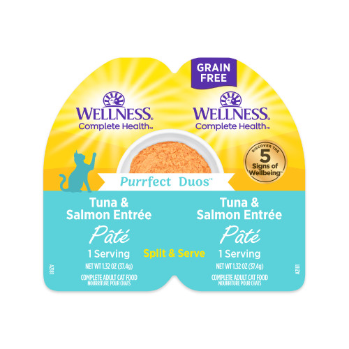 Wellness Complete Health Purrfect Duos Tuna & Salmon Front packaging