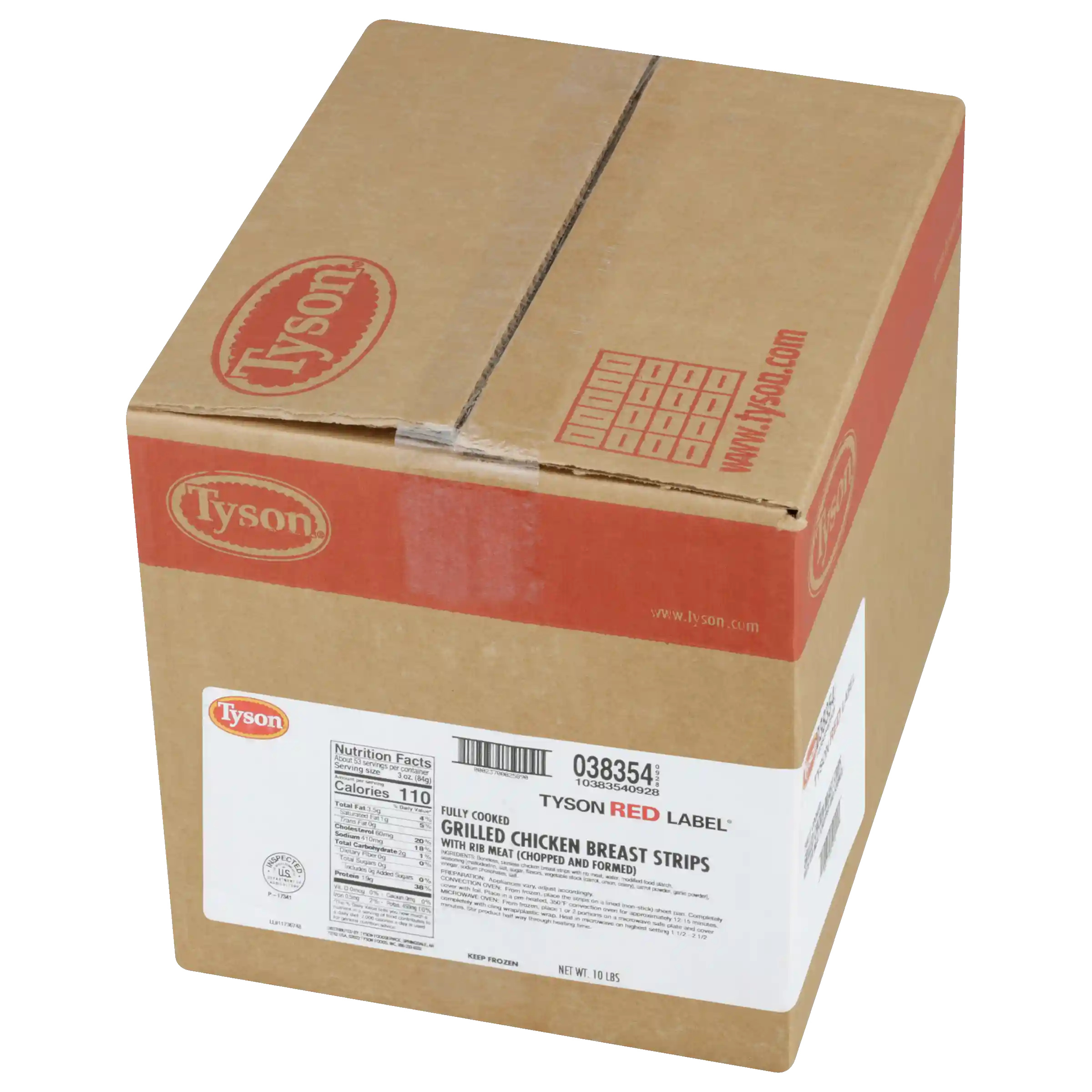 Tyson Red Label® Fully Cooked Unbreaded Grilled Chicken Breast Strips, Small_image_5