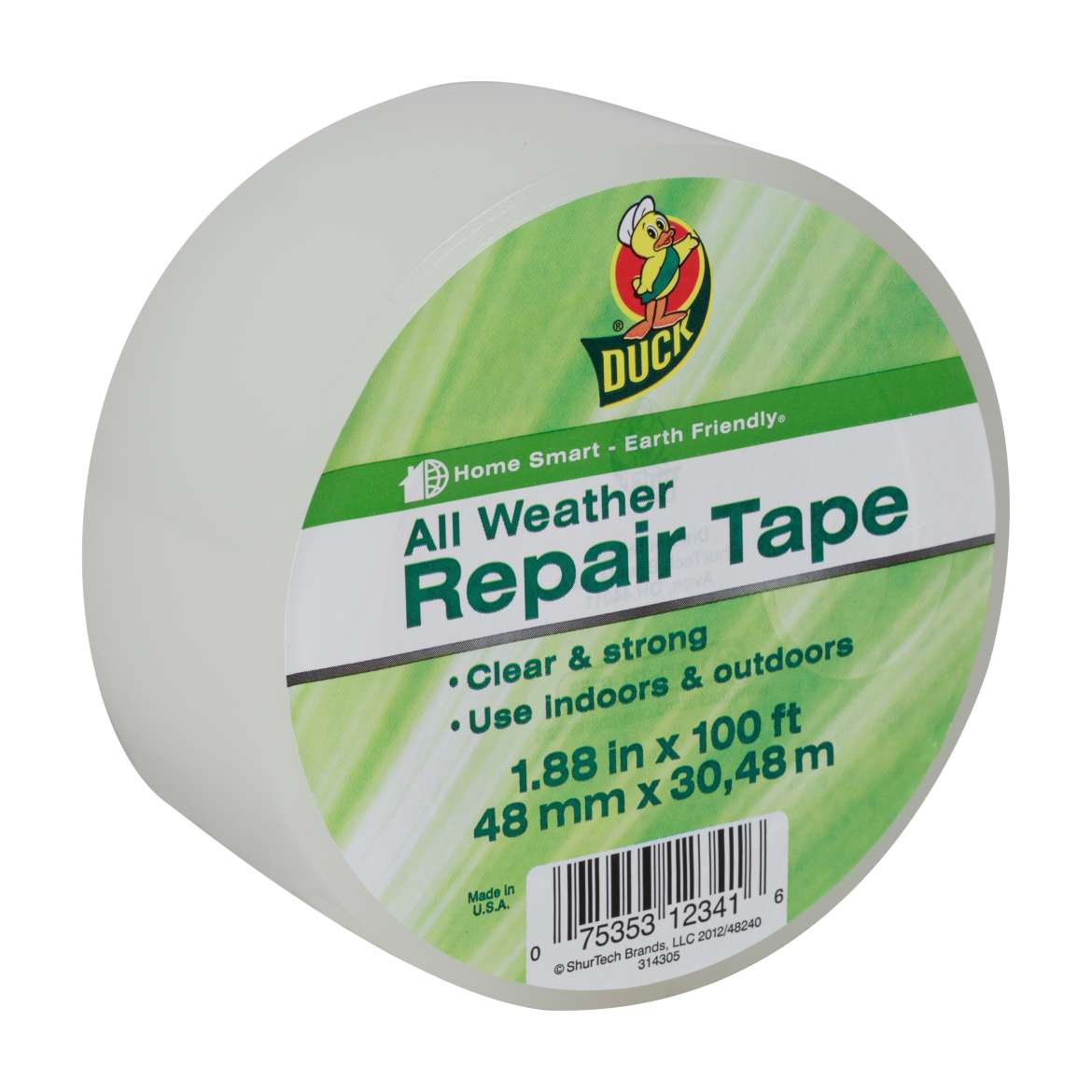 Duck® Brand All Weather Repair Tape - Clear, 1.88 in. x 100 ft. Image