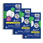 UCreate&reg; Sketch Diary, Standard Weight, 9" x 6", 70 Sheets, Pack of 3 PAC4790-3