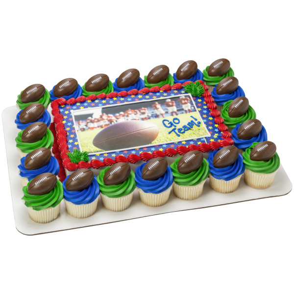 3D Football Cupcake Rings