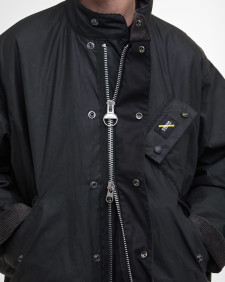 Barbour International x Saturdays NYC SNYC Lightweight Waxed Jacket Classic Black