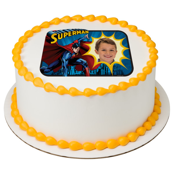 Superman™ Saves the Day PhotoCake® Edible Image® Frame