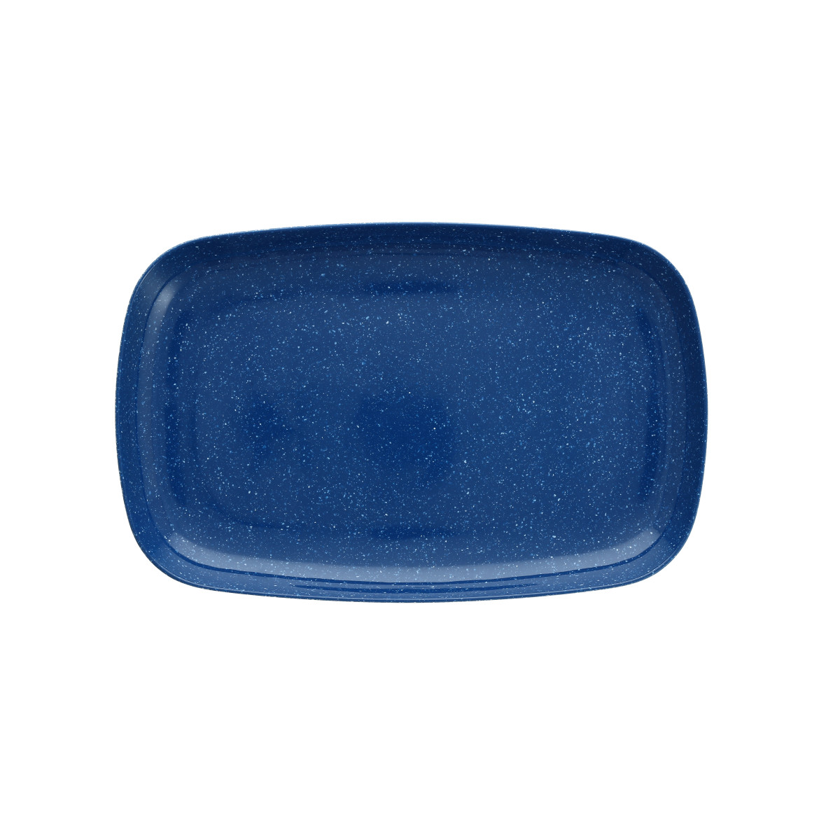 Camp Blue Coupe Platter 14x9"
