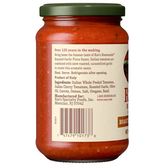 Roasted Garlic Pizza Sauce, 12.3 oz - Left Image
