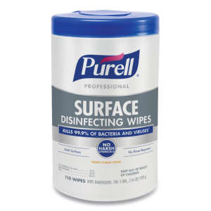 GOJO, PURELL® Professional Surface Disinfecting Wipes,  110 Wipes/Container