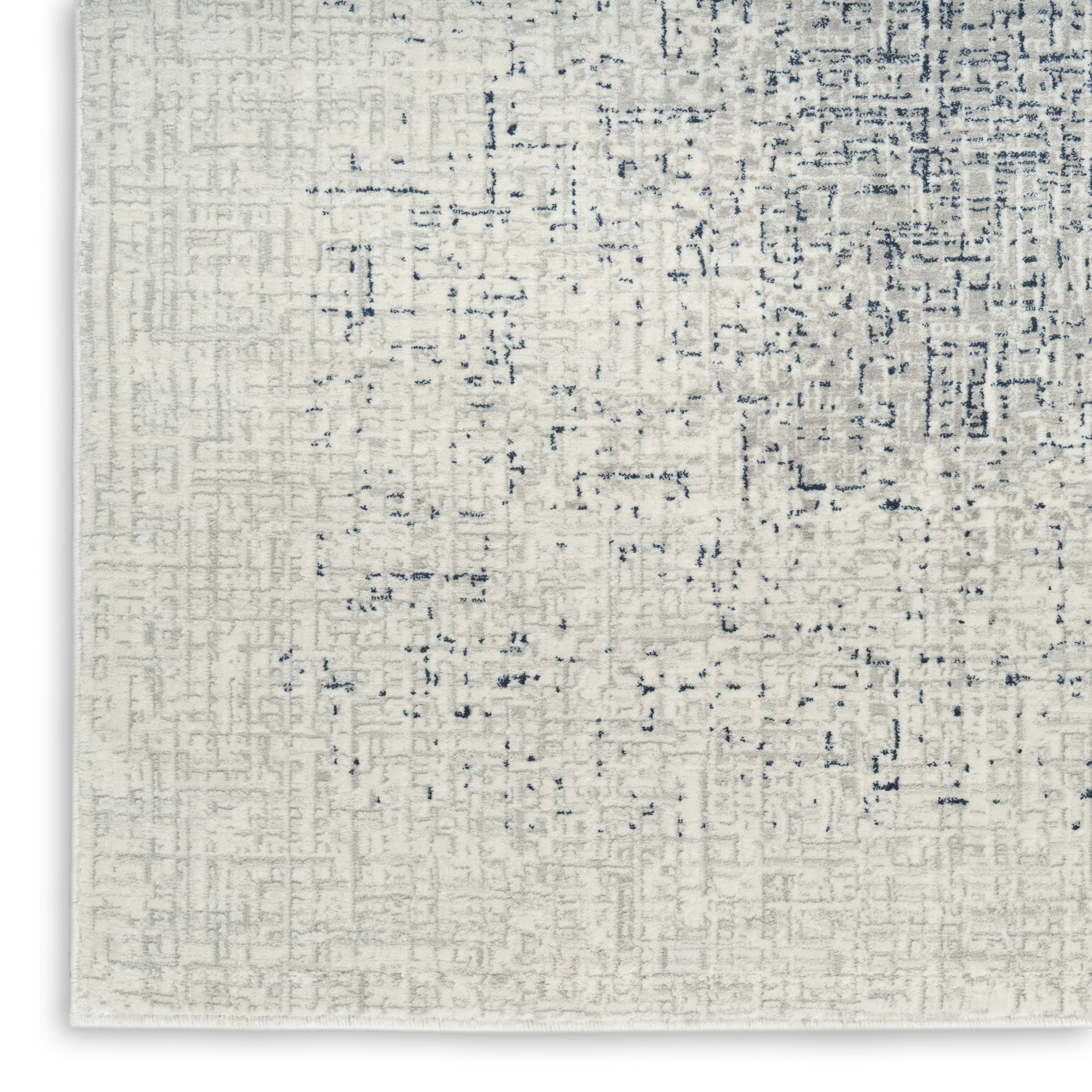 DKNY Grand Street 3'11" x 5'11" Ivory Blue Modern Indoor Rug