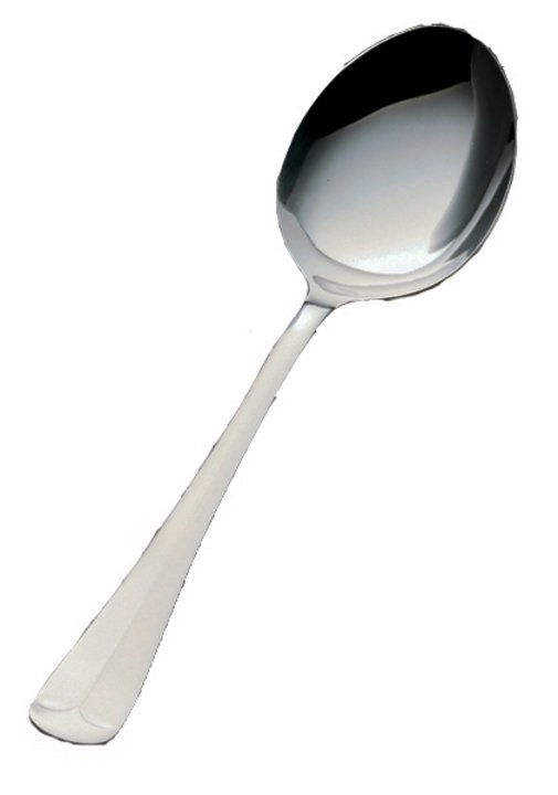 8 ⅜-inch Queen Anne™ heavy-duty stainless steel serving spoon