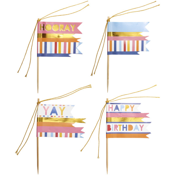 Packed Party Flag Assortment DecoPics®